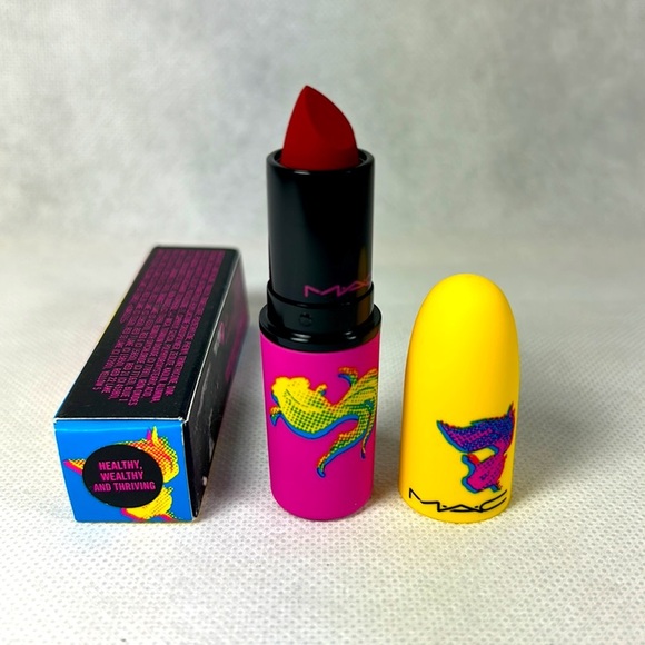 Mac Moon Masterpiece Powder Kiss Lipstick Heathy, Wealthy and Thriving NWB - Picture 5 of 5